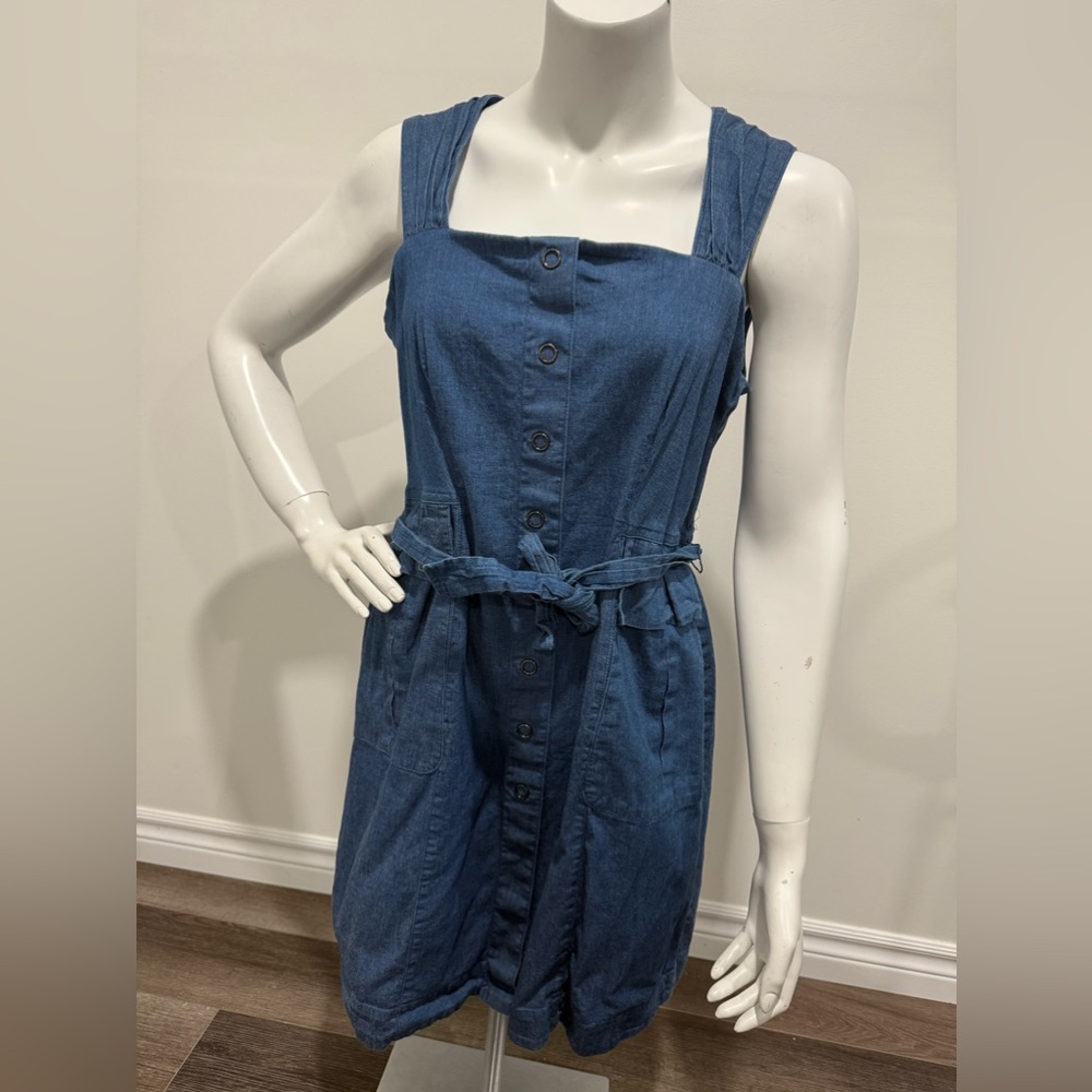DKNY Women's Blue Denim Dress